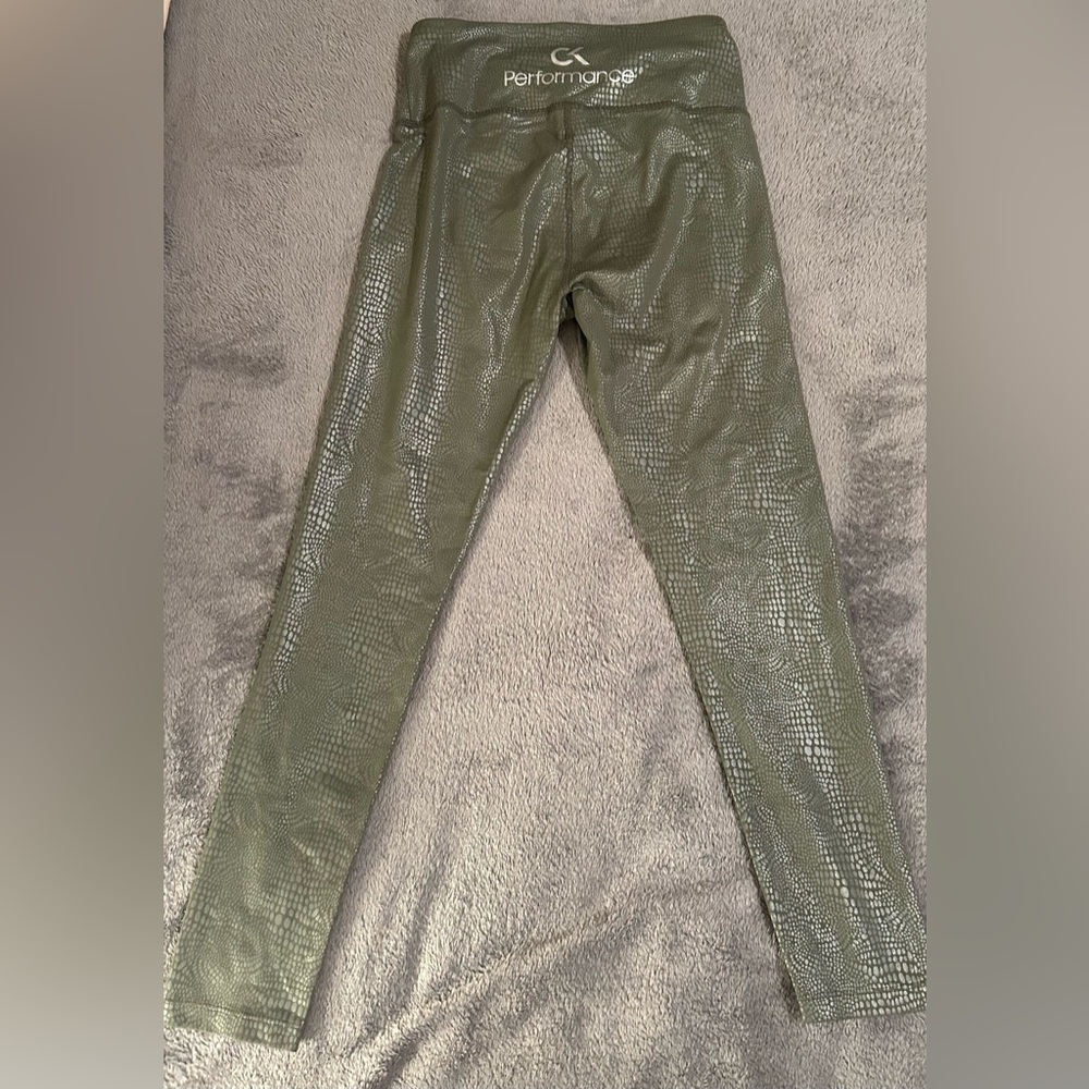 Calvin Klein Performance Green High-Waist Leggings